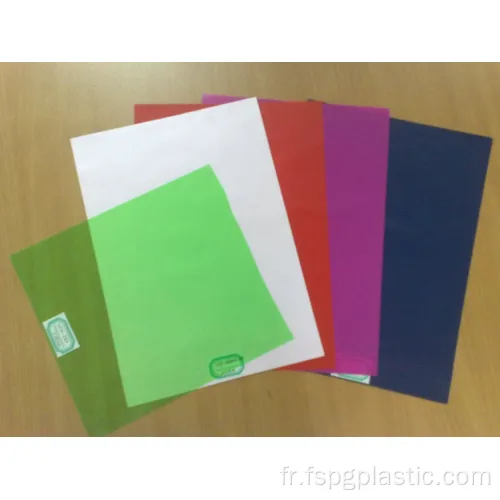 Calendrier de feuille rigide transparent PVC PVC Film